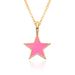 Oil Drop Star Pendant Necklace - Five-Pointed Star Clavicle Chain, Stylish Sweater Jewelry For Women_ipsvogv.com