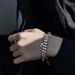 Men's Fashionable Temperament Simple Bracelet Versatile Style Titanium Steel Cross Pendant Trendy Hip Hop Cool Korean_ipsvogv.com