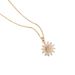 Sunflower necklace, female gold titanium steel flower necklace, sunflower zircon collarbone chain, cool wind pendant_ipsvogv.com