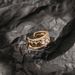 Multi Layered Heart-shaped Diamond Set Open Women With A And Cool Design Sense. Joint Tail Ring For Fashionable Rings_ipsvogv.com