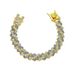 Hip hop style men and women Cuban chain bracelet Bracelet full double row diamond trendy accessory_ipsvogv.com