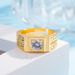 Luxury Set With Diamonds, New Handmade Ring, Gold-plated Zircon Men's Ring_ipsvogv.com