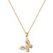 】 Threaded 【 Sky Butterfly Light Luxury Charm Gorgeous Full Diamond Necklace Women's Versatile Clavicle Titanium Steel 【 】_ipsvogv.com