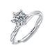 Korean Round 1 Carat Diamond Adjustable Flower Teng Ring Same Style_ipsvogv.com