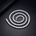 Unisex Full Diamond Hip Hop Jewelry Fashion 2-6mm 4-Claw Copper Inlaid Zircon Tennis Necklace_ipsvogv.com