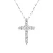 Moissanite Jewelry Cross Style Pendant Link S Sier Hip Hop Necklace for Woman Man_ipsvogv.com