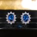 Cao Shi's New Fashionable Stylish Style Flower Shaped Colored For Women's Creative And Generous Zirconia Earrings_ipsvogv.com