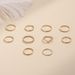 Jewelry Ins Joint 10 Piece Set Simple Wind Element Fried Dough Twists Sequin Ring Female_ipsvogv.com