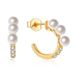 Fashion commuter niche light luxury style inlaid zircon pearl S925 sterling silver earrings female earrings earrings_ipsvogv.com