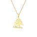 hot sale titanium steel Lebanese national emblem map Taliban pendant necklace fashion smooth titanium steel couple necklace_ipsvogv.com