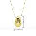 Fashion Hot Selling Water Drop Necklace Copper Hand Polished Vacuum Furnace Electroplating Three Dimensional Comma Water Drop Necklace_ipsvogv.com