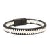 2PCS New Jewelry Simple And Fashionable Couple Men's Leather Stainless Steel Magnetic Buckle Bracelet_ipsvogv.com