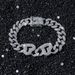Men's Hip Hop Style Full Diamond Love Accessory Splicing Chain Bracelet_ipsvogv.com
