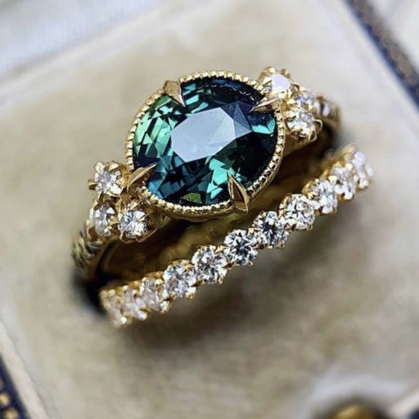 Ins Cold Women's Couple Ring Alloy Inlaid Zircon Jewelry_ipsvogv.com