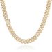 Hip Hop Full Diamond Diamond Cuban Chain Personality Zircon Necklace Men's Versatile High End Fashion Jewelry_ipsvogv.com
