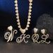 New Hip-Hop Letter Alloy Pendant Necklace With Heart Clasp And Rhinestones For Women_ipsvogv.com