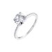 Classic Simple Moissanite Ring S925 Silver Inlaid Colored Diamond Engagement Ring_ipsvogv.com