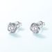 Rose Moissanite Earrings For Women S925 Silver Inlaid With Brilliant Moissanite Earrings Simple And Fashionable_ipsvogv.com