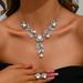 Women’s Jewelry Set Fashion Hot Selling New Necklace Set Women's Light Luxury Niche Bride Wedding Dress Accessories Pearl Clavicle Chain Jewelry_ipsvogv.com