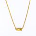 Sterling Silver Twelve Birthstone Cube Clavicle Necklace Female Simple Fashion Lucky Stone Necklace_ipsvogv.com