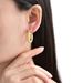 Women’s Jewelry Set Fashion Copper Plated Real Gold Tumu New Gold Concave And Convex Particles Round Diamond Pattern Earrings Simple Earrings_ipsvogv.com