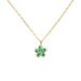 【 】 Rotating Flower Fashion Light Luxury Charm Gorgeous Full Diamond Necklace Women's Versatile Clavicle Chain Titanium_ipsvogv.com