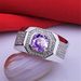 Fashion Dominant Men's Creative Full Diamond Micro Pave Ring_ipsvogv.com
