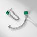 Crazy Sister In Law Same Style Tassel Long Cultivated Emerald Earrings Female S925 Silver Inlaid Cultivated Colored Gemstone Earrings Retro_ipsvogv.com