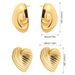 Women’s Jewelry Set Fashion Hot Sale Cochlear Conch Heart Shape Fashionable Simple Light Luxury Stainless Steel Plated Earrings_ipsvogv.com