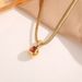 Meichen New Fashionable Spherical Crystal Pendant Necklace Titanium Steel Women's Chain Network Red Neckchain_ipsvogv.com