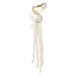 Jewelry Personality Temperament Pearl Tassel Single Earring Business S-shaped Curved Metal Earrings_ipsvogv.com