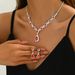 Crysal Mulicolor Waer Drop Necklace And Earrings Two-Piece Wedding Evening Dress Accessories Bride Jewelry Women's_ipsvogv.com