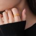 Real Electroplating Ancient Method Gold Fortune Character Copper Coin Ring Women, Light Luxury High-end Feeling Index_ipsvogv.com