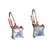 Cao Shi's Hot selling Zircon with Fresh Design, Geometric Square E, Simple and Elegant Style, Earstuds, Women's_ipsvogv.com