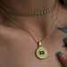 Spot Retro Gold Plated Titanium Steel Round Zircon Snake Bone Chain Necklace_ipsvogv.com