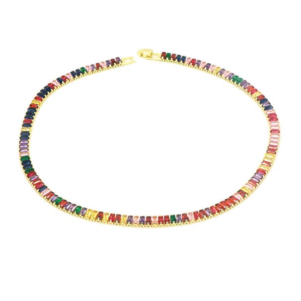 Hip Hop Zircon Necklace For Women Ins Style High-end Full Diamond Tennis Clavicle Strong Chain_ipsvogv.com