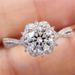 S Pure Silver Bud Full of Sky Star Princess Elsa Mosang Stone Ring, Female Eternal Flower Luxury Proposal Ring_ipsvogv.com