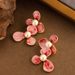 French Style Light Luxury Elegant Small Fragrance Wind Drip Oil Enamel Flower Pearl Feminine Temperament Personality_ipsvogv.com