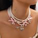 Jewelry Love Butterfly Knot Pearl Necklace, Niche Design, Sweet And Layered Necklace For Women_ipsvogv.com
