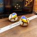 Middle aged inlaid with colored glass, crystal enamel glaze, irregular love earrings, exaggerated personality earrings_ipsvogv.com