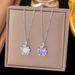 New Purple Colorful Shell Necklace For Women, With A High-end And Niche Design. Ins Style Micro Inlaid Exquisite_ipsvogv.com