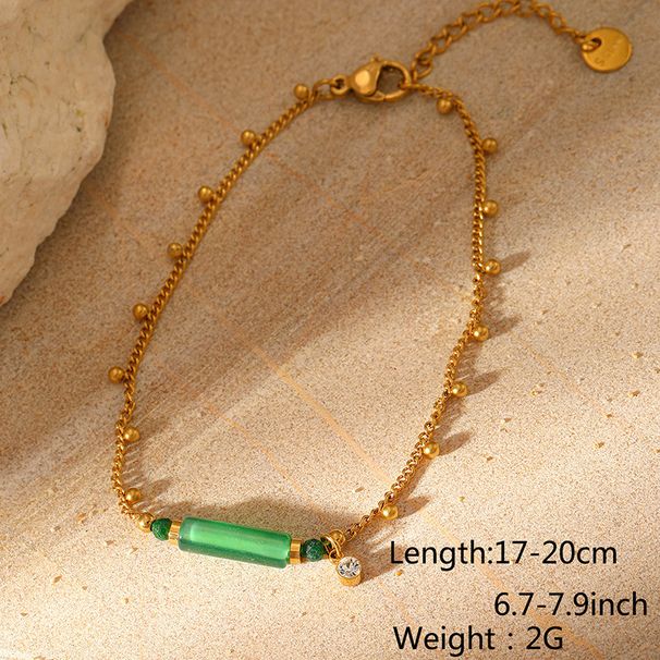 Women’s Jewelry Set Fashion New Fashion Natural Stone Zircon Sun Pendant Bracelet Female Personality All Match High Grade Stainless Steel Bracelet_ipsvogv.com