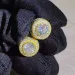 Hip Hop Micro Pave Round White Zircon Stud Earrings For Men Women Rock Style Gold Bling Fashion Z4t328_ipsvogv.com
