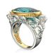 Hip Hop Men's Ring Magnificent Aquamarine Jewelry Ocean King Embroidery Sea King Poseidon Ring Engagement Women Men's Jewelry Ring_ipsvogv.com