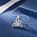 Fashionable Instagram Style Pendant Female Niche Design, S Silver Hollowed Out Triangular Necklace, Versatile Accessory_ipsvogv.com