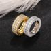 Cao Shi's Fashionable Light Luxury Full Zircon Men's Street Dominant Punk Hip Hop Couple Ring, Hot Selling_ipsvogv.com