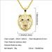 Hip Hop Full Diamond Lion Head Pendant Necklace Jewelry Trendy Men's Street Dance Bounce Dressing Personalized Sweater_ipsvogv.com