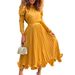 Women's Clothing women's autumn puff sleeve top pleated skirt two piece suit_ipsvogv.com