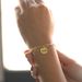Silver Bracelet Women's Korean Version Simple Round Brand Personalized Name Handmade Ins Niche Design Valentine's Day_ipsvogv.com