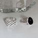 Fashion Style, Niche Design, Super Black Agate, Cool Style Ring, Women's Fashion Trend, Versatile, High-end Feeling_ipsvogv.com